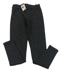 Antracitové tregíny se srdíčky Primark