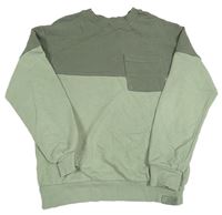 Khaki-zelená mikina s kapsou zn. H&M