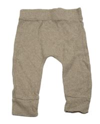 Béžové žebrované lehké tepláky George