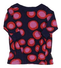 Tmavomodrá puntíkatá tepláková tunika 