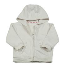 Bílá propínací mikina s kapucí George