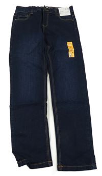 Nové - Tmavomodré slim rifle Denim Co.