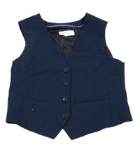 Tmavomodrá slavnostní vesta H&M