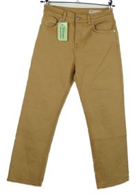 Nové - Dámské béžové capri rifle Ados 