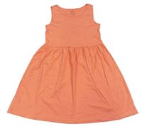 Korálové bavlněné šaty H&M