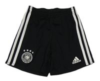 Černé sportovní kraťasy s pruhy Adidas