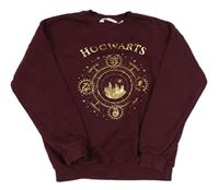 Vínová mikina s potiskem Harry Potter H&M