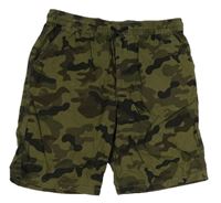 Khaki army plátěné kraťasy Primark