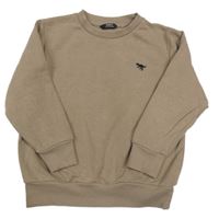 Hnědá mikina s dinem Next