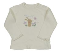 Bílé triko se zajícem George