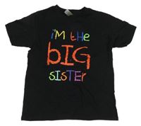 Černé tričko s nápisem 