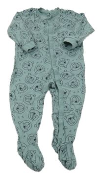 Zelenošedý overal s medvědy Lupilu