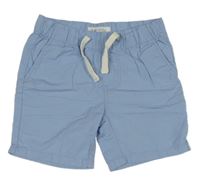 Světlemodré plátěné kraťasy H&M