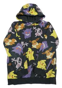 Antracitová mikina s Pokémony a kapucí H&M