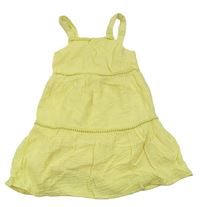 Žluté mušelínové šaty F&F