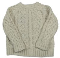 Smetanový vzorovaný svetr George 