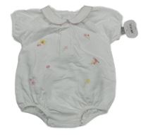 Nové - Bílé polo body s kytičkami Nutmeg