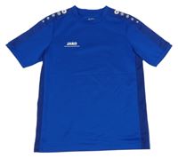 Kobaltově modré sportovní funkční tričko s logem Jako