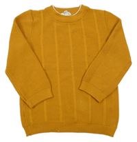 Okrový vzorovaný svetr River Island