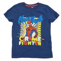 Tmavomodré tričko se Spider-manem M&S