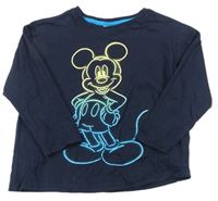Tmavomodré triko s Mickey Disney