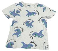 Smetanové tričko s dinosaury H&M