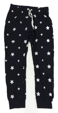 Tmavomodré pyžamové kalhoty s bílými hvězdičkami SF
