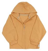 Světleoranžová propínací mikina s kapucí George