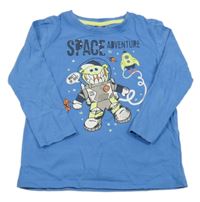 Modré triko s příšerkou a raketou Kiki&Koko
