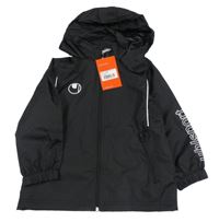 Nové - černá šusťáková sportovní bunda s ukrývací kapucí uhlsport