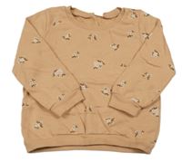 Karamelová mikina s kytičkami LC WaIKIKI