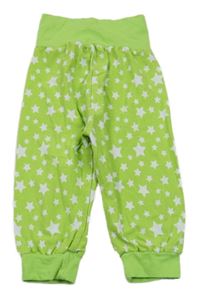 Zelené tepláky s bílými hvězdičkami 