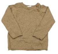 Hnědý melírovaný svetr F&F