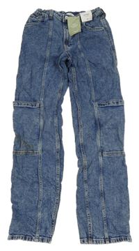 Nové - modré plísňové straight rifle H&M