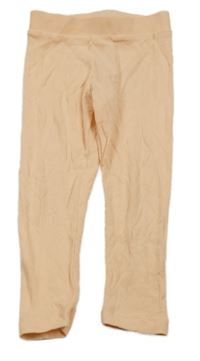 Světleoranžové žebrované legíny PRIMARK