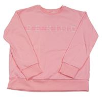 Růžová mikina s nápisy St. Bernard