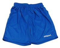 Cobaltově modré sportovní kraťasy s logem uhlsport