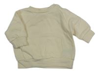 Smetanová oversize mikina s kapsou Next