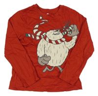 Červené triko s příšerkou H&M