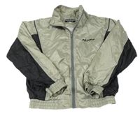 Šedo-černá šusťáková sportovní bunda s logem MARS