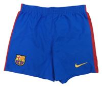Safírovo-červené funkční fotbalové kraťasy FC Barcelona Nike