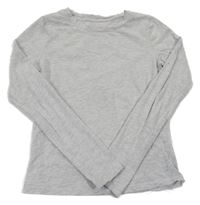 Světlešedé melírované triko H&M