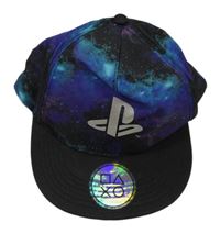 Černo-tmavofialovo-modrozelená kšiltovka s logem - PlayStation H&M