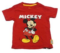 Červené tričko s Mickeym Primark