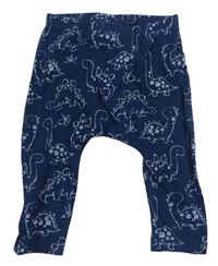 Tmavomodré legíny s dinosaury Next