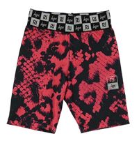Červeno-černé vzorované sportovní elastické kraťasy River IslandxHype