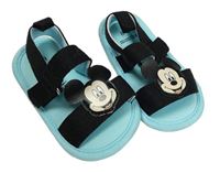 Černo-světlemodré sandálky/capáčky s Mickeym Disney vel. 17/18