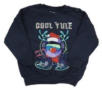 Tmavomodrá mikina se sobem zn. Nutmeg