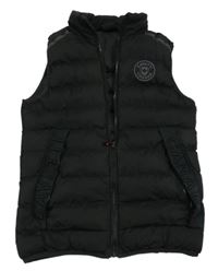 Černá šusťáková zateplená vesta zn. Zanetti