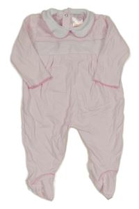 Světlerůžový overal s límečkem